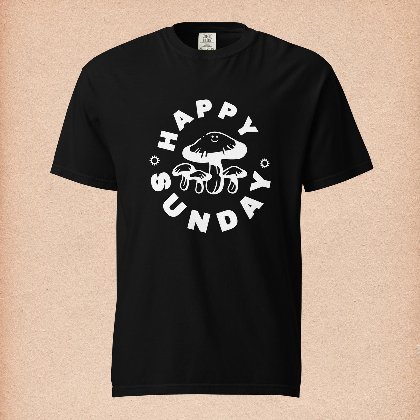 Happy Sunday Tee - Black