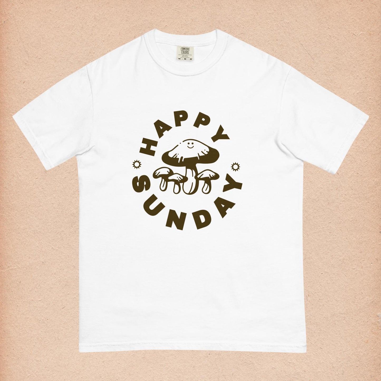 Happy Sunday Tee - White